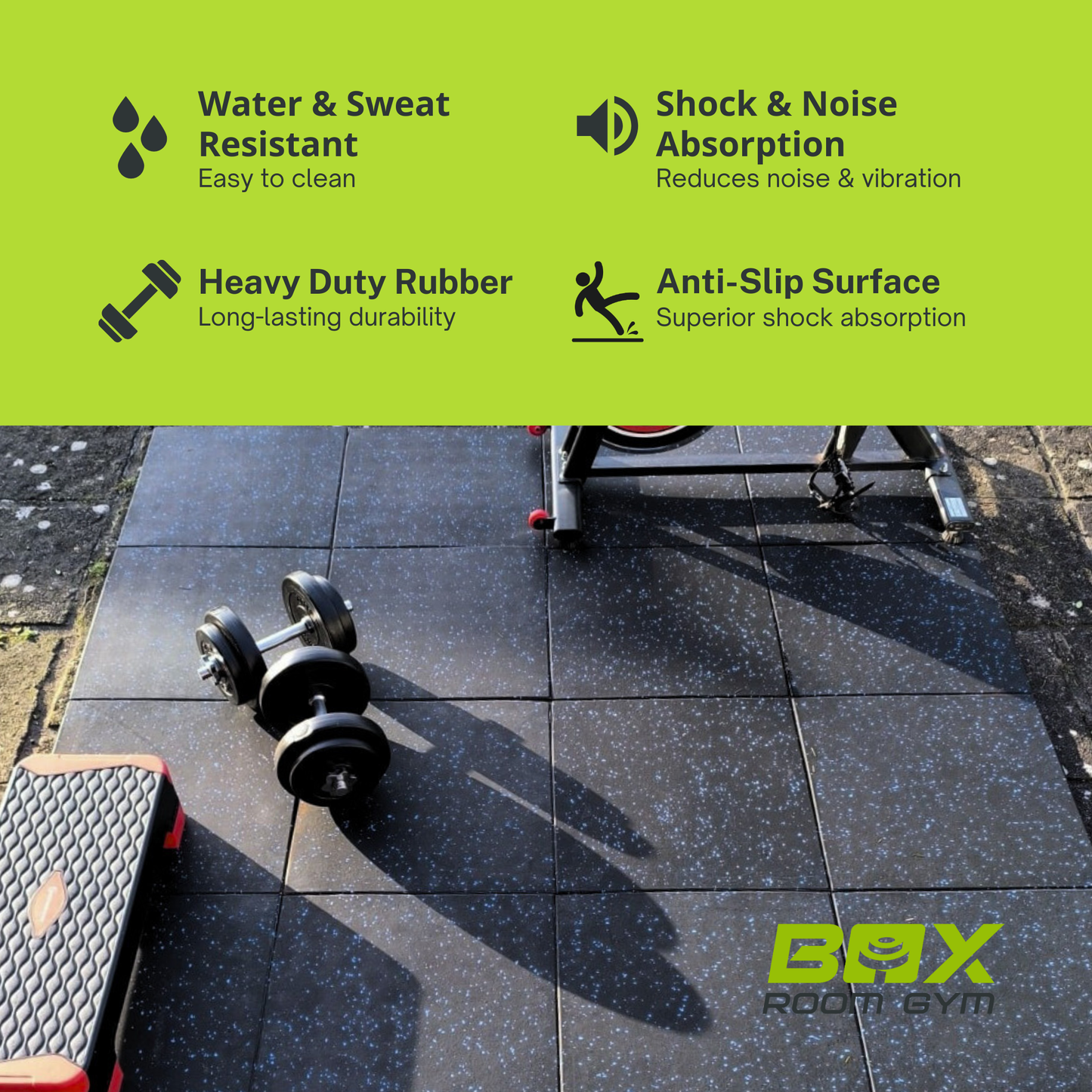 Rubber Gym Mat (over 100sqm)