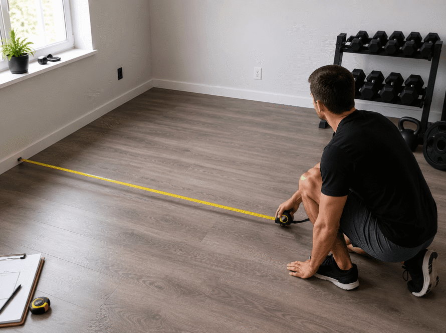 How to Measure Your Space for Home Gym Flooring